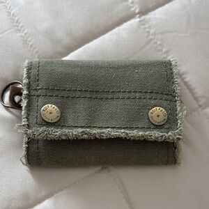 Buffalo David Bitton Khaki Canvas Wallet